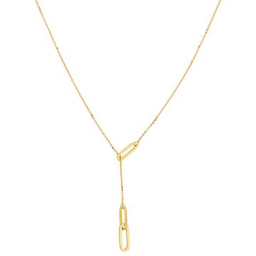 Collier Cravate Motifs Ovales Plats Ri