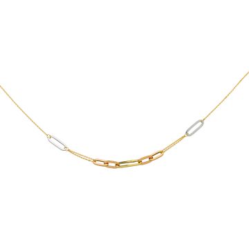 Collier 3Ors Motifs Ovales Plats Ri
