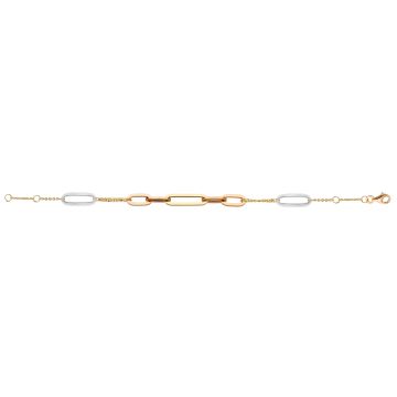 Bracelet 3Ors Motifs Ovales Plats