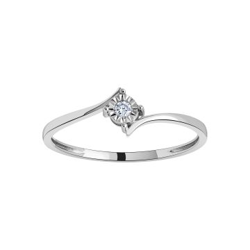 Bague or 750 millièmes diamant
