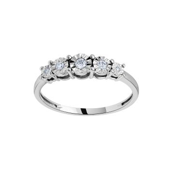 Bague or 750 millièmes diamant