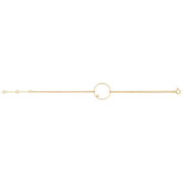 Bracelet Anneau Diamant 0.03C Dble Rang