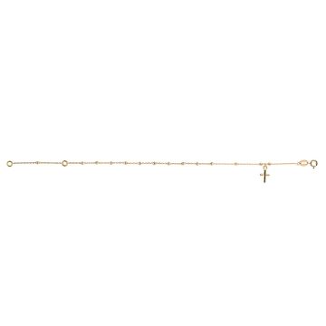 Bracelet Chaine Boule Avec Croix