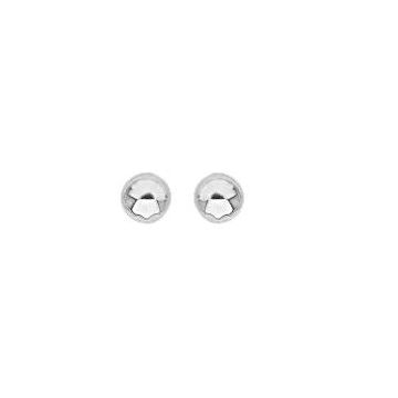 Boucles D'oreilles Boule 4mm Or Gris Poussette Silicone