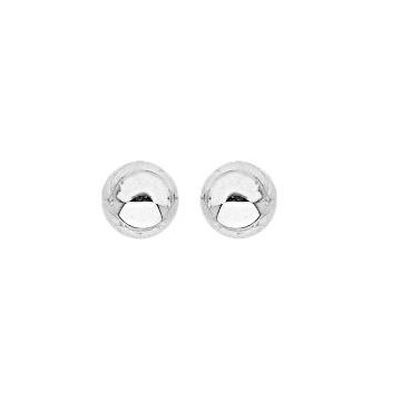 Boucles D'oreilles Boule 6mm Or Gris Poussette Silicone