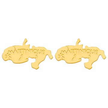 Boucles D'Oreilles Carte Martinique