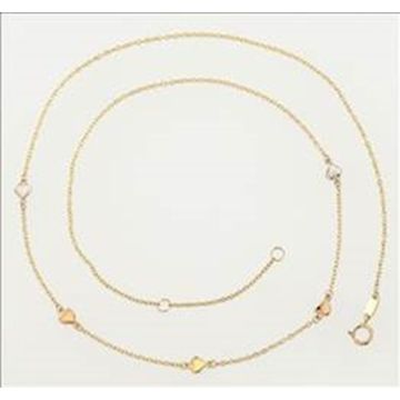Collier 3Ors 1 Rang 5 Coeurs Ri 42Cm