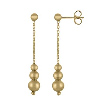 Boucles D'oreilles Boules Agrand Diamètre 5-4-3mm