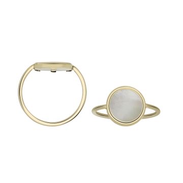 Bague Nacre Blanche Diamètre 10.8mm