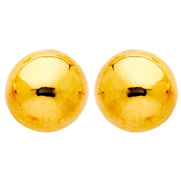 Boucles D'Oreilles Demi Boules 10 Mm