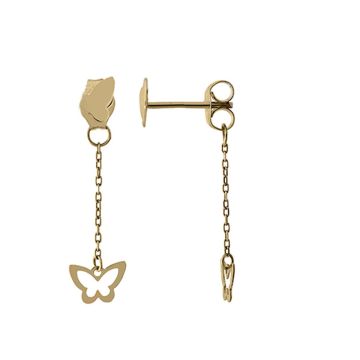 Boucles D'Oreilles Papillon Pendante