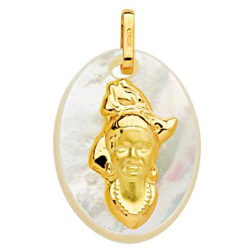 Pendentif Nacre Tete Antillaise