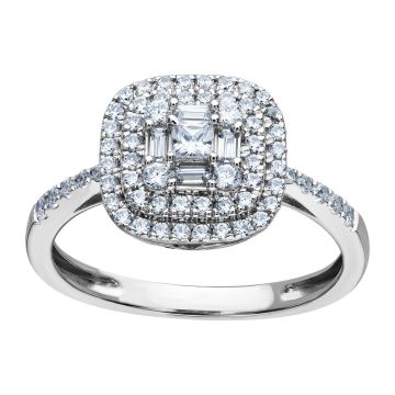 Bague Diamant Hsi Rhodium