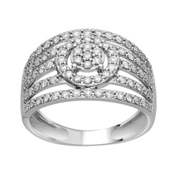 Bague Diamant Hsi Rhodium
