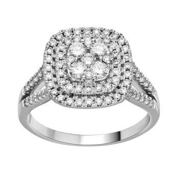 Bague Diamant Hsi Rhodium