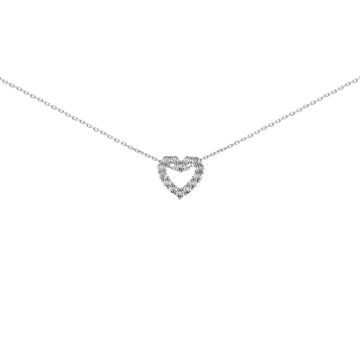 Collier Diamant Hp1 Rhodium Fl24