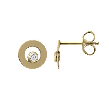Boucles d'oreilles puces or 750 millièmes