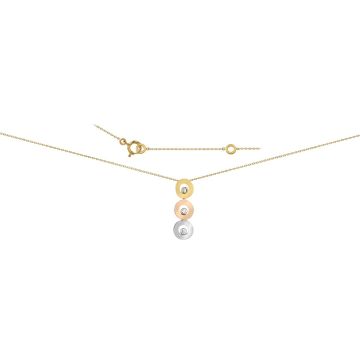 Collier Cercles Trois Couleurs Et D