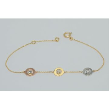Bracelet 3 Couleurs Et Douilles