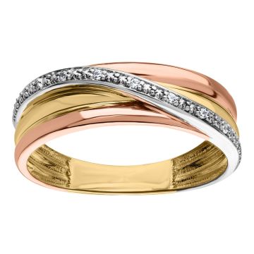 Bague Diamant Hp1 Tricolore