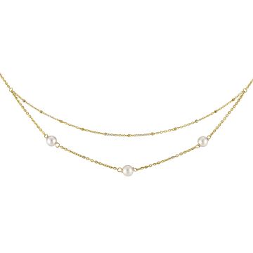Collier or 750 millièmes perle de culture