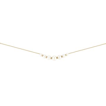 Collier or 750 millièmes perle de culture