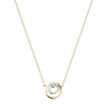 Collier Bic Double Cercle Oj Diamants