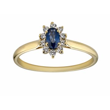 Bague Marquise Sa Ovale Dts 0.14Ct