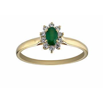 Bague Marquise Em Ovale Dts 0.14Ct