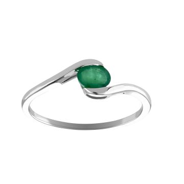 Bague Emeraude Ovale 5X4 0.35Ct Og