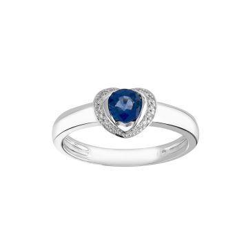 Bague Coeur Dts 0.07 Saphir 4.5 Og