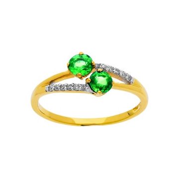 Bague Emeraude 3.5Mm Dts 0,06Ct