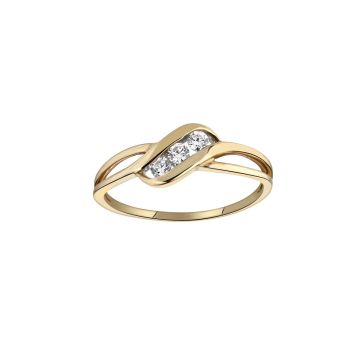 Bague Bicolore Trilogy Dts 0.16cts