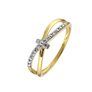 Bague Bicolore Dts 0.06cts
