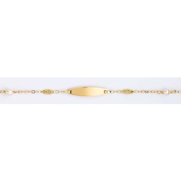 Identite Bebe Or 15 Cm Perles