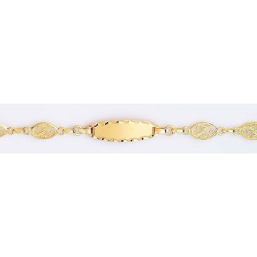 Bracelet Identite Or 16 Cm