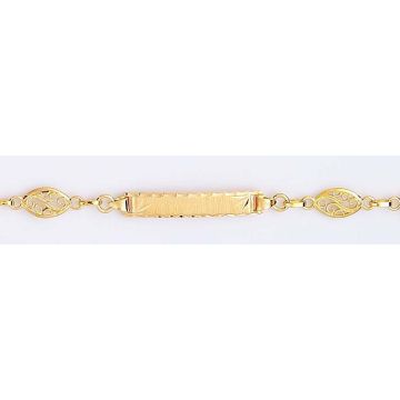 Bracelet Identite Or 16 Cm