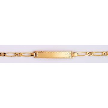 Bracelet Identite Or 16 Cm