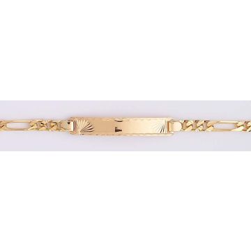 Bracelet Identite Or 16 Cm