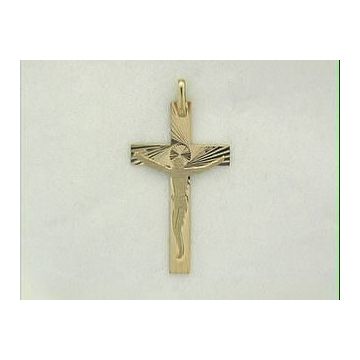 Croix Christ Or