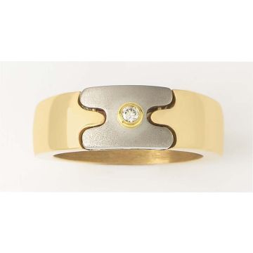 Bague Homme Or Diamant 5/100