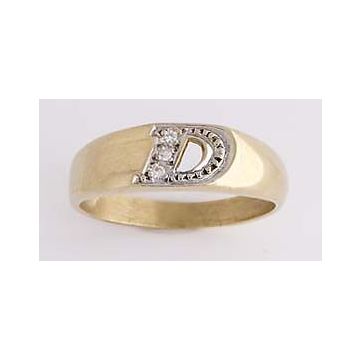 Bague Lettre Or Br