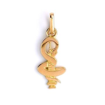 Caducee Infirmiere Or