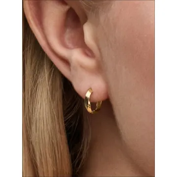 Boucles d’Oreilles Huggies Torsadées
