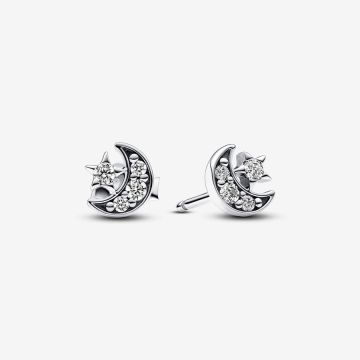 Clous d’Oreilles Lunes & Étoiles Scintillantes