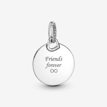 Pendentif Plaque Ronde Gravable
