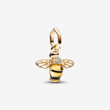 Charm Pendant Abeille Scintillante