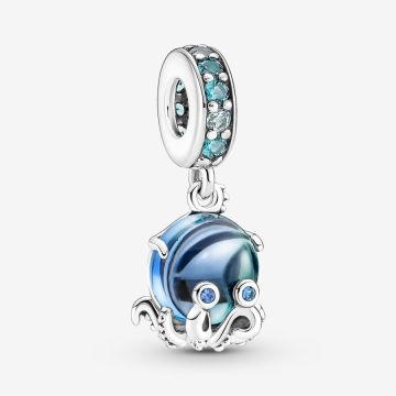 Charm Pendant Poulpe Adorable en Verre de Murano