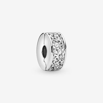 Charm Clip Pavé Transparent