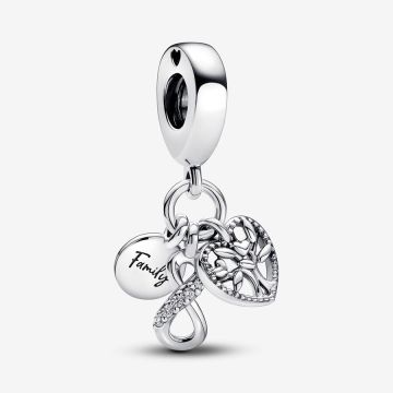 Charm Pendant Triple Infini Famille